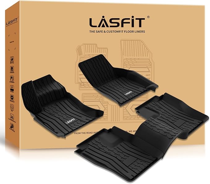 LASFIT Floor Mats Fit for Lincoln Continental 2020 2019 2018 2017, All Weather
