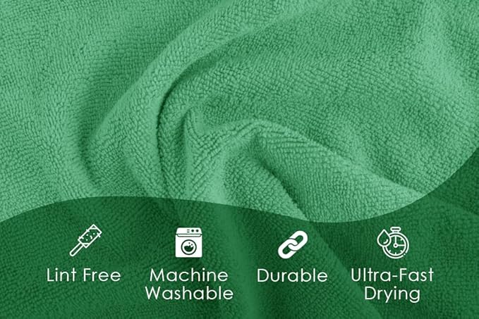 Avalon Towels Microfiber Absorbent Bar Towels, Rags (Pack of 48)