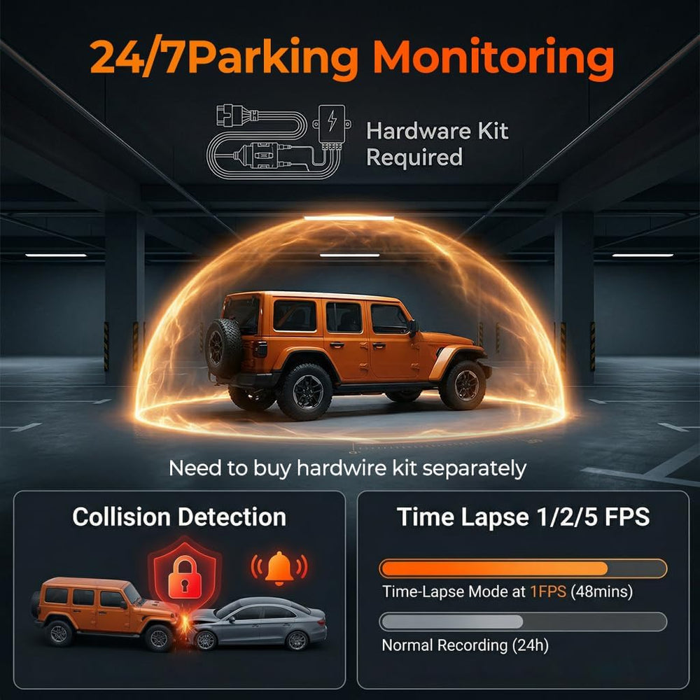12" Mirror Dash Cam, 4K UHD Front and 2.5K Rear View Dash Camera for Car...