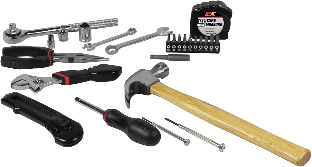 Performance Tool W1532 107-Piece Red Home and Auto Hand Tool Set