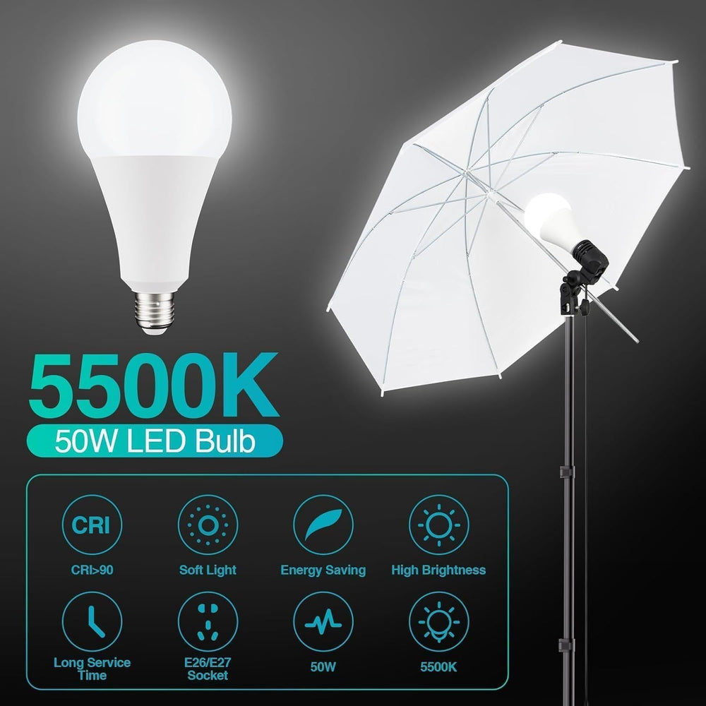 EMART Photography Lighting Kit 8.5x10Ft Backdrop Stand & 9.5x10FT Backdrops