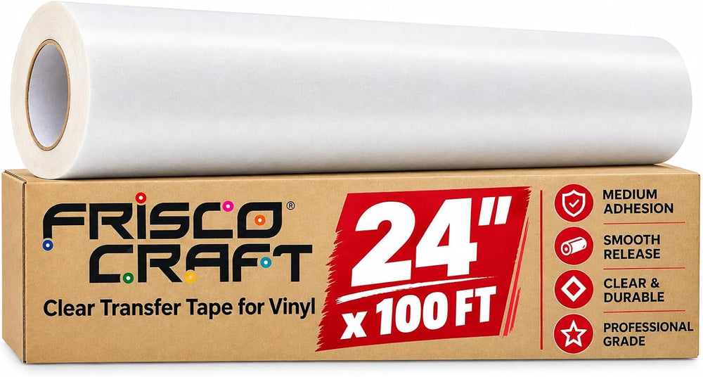 Frisco Craft C-370 Clear Transfer Tape for Vinyl 24" x 100 Feet
