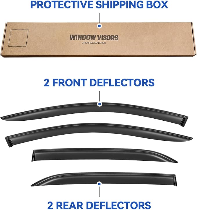 Window Visors Rain Guards Shield