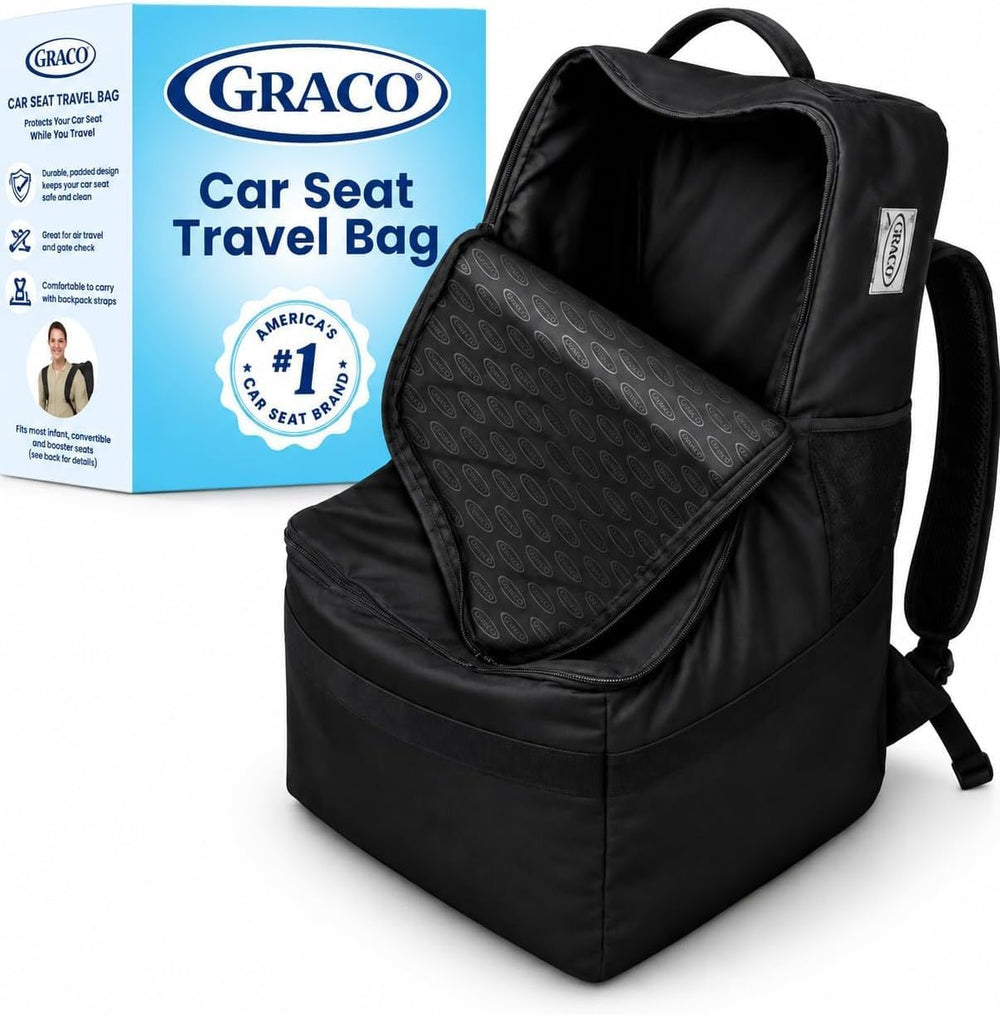 Graco Car Seat Travel Bag, Padded Water Resistant Backpack for Air Travel
