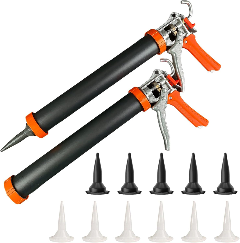 Sausage Caulking Gun,Dual‑Purpose for 20oz Sausage &10oz Cartridge(2 Pack)