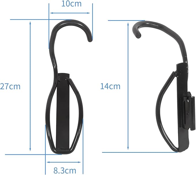 E-Track Bike Hooks, Heavy Duty Wall Mounted Bike Storage Rack Bike Mount (2 P...