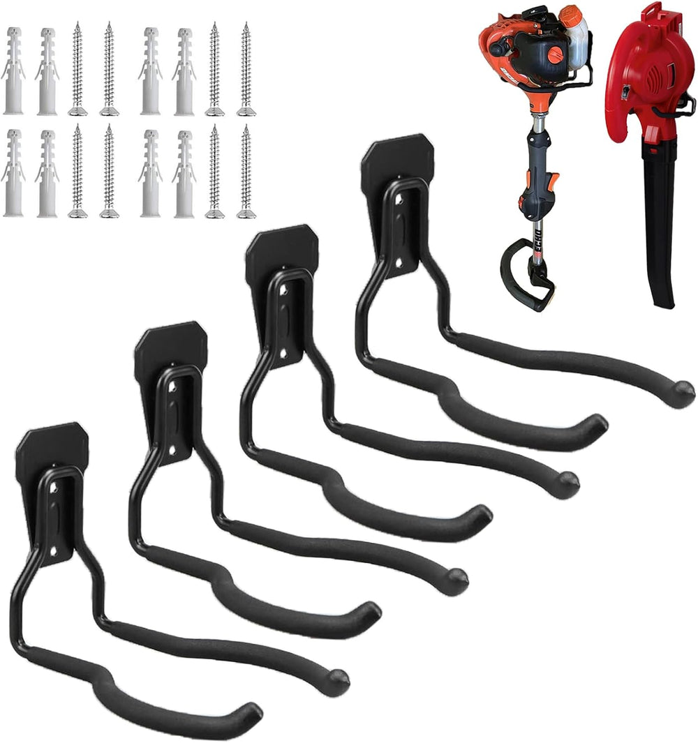 Garden Power Tool Hanger, Garage Wall Hooks, Weedeater Rack, String Trimmer H...