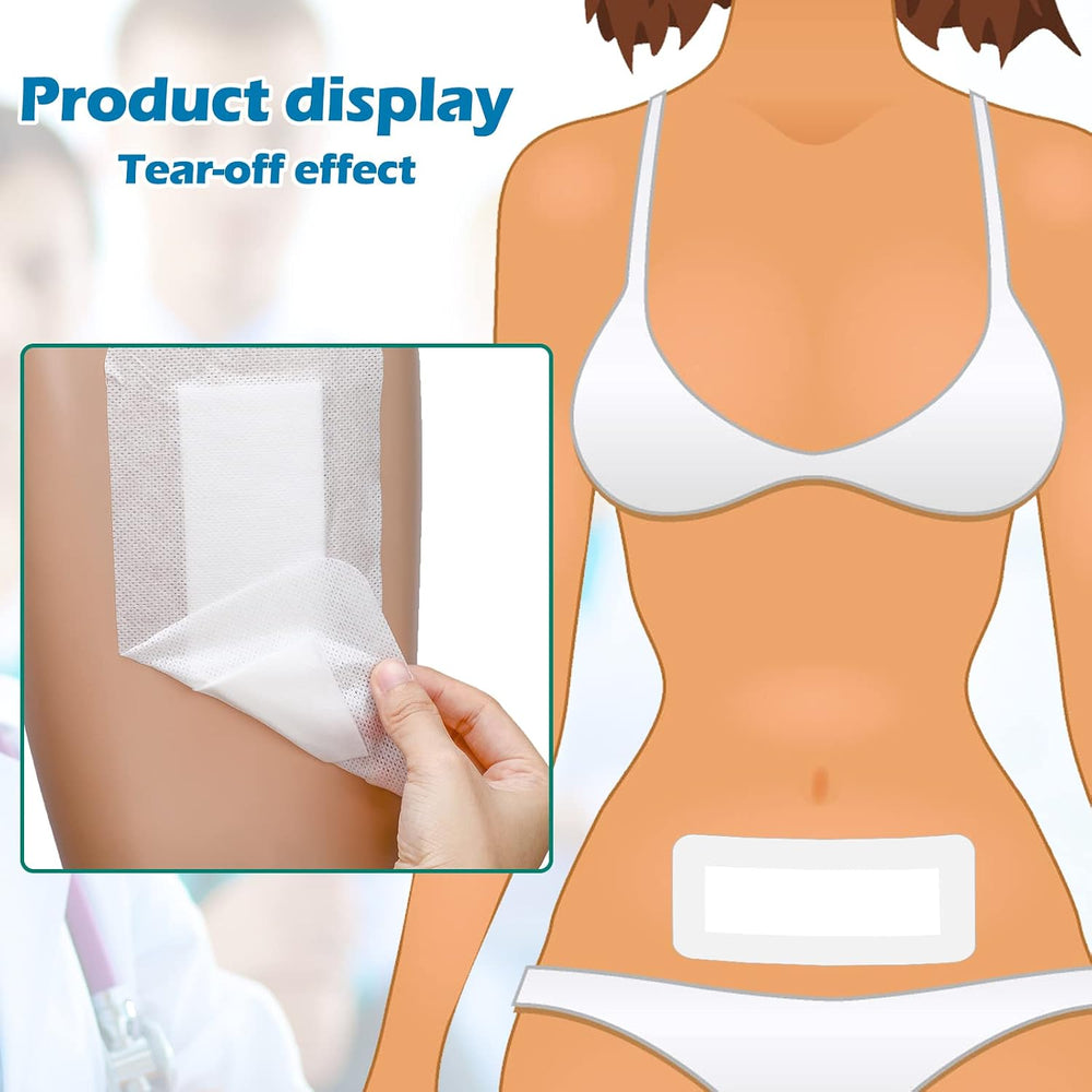 Nuanchu 60 Pcs Waterproof Adhesive Border Protective Covers, 4 x 10 Inch