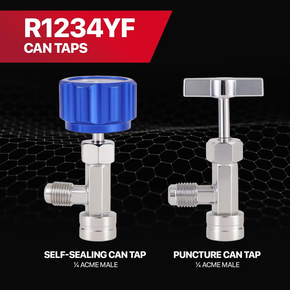 R1234yf Quick Coupler and Can Tap Kit, Auto AC Recharge Tools