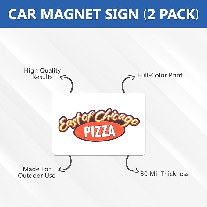 Custom Car Magnet Signs for Businesses 2 pk