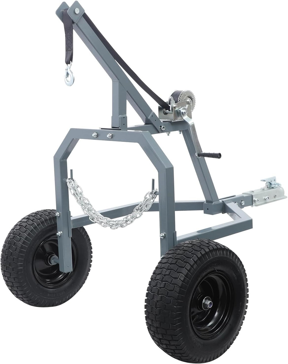 Log Skidding Arch, 24in Diameter 1600lbs Capacity ATV Trailer, Ball-Type Trai...
