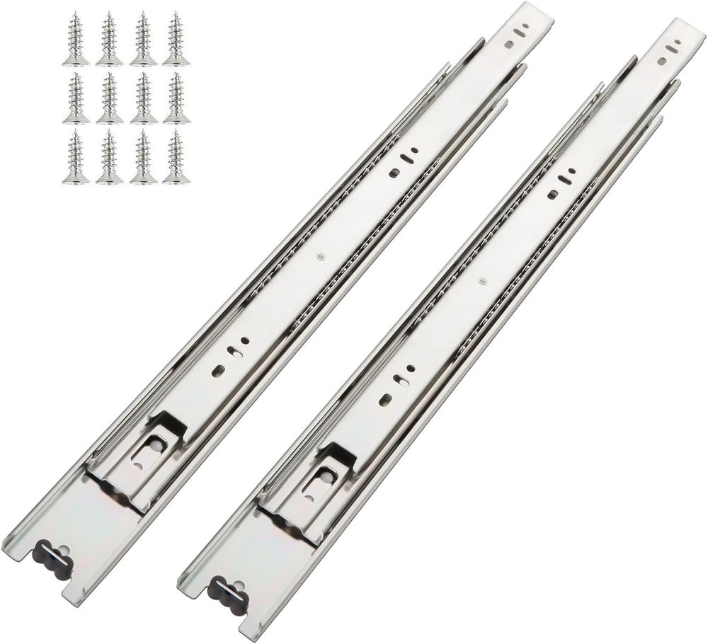 6 Pair of 20 Inch Hardware Full Extension Side Mount Ball Bearing Sliding Dra...