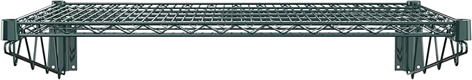 24" x 36" Green Epoxy Wire Wall Mount Shelf