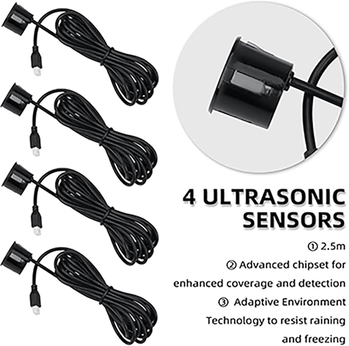New Features Forward and Reverse Parking sensors, Option to Measure Distance in
