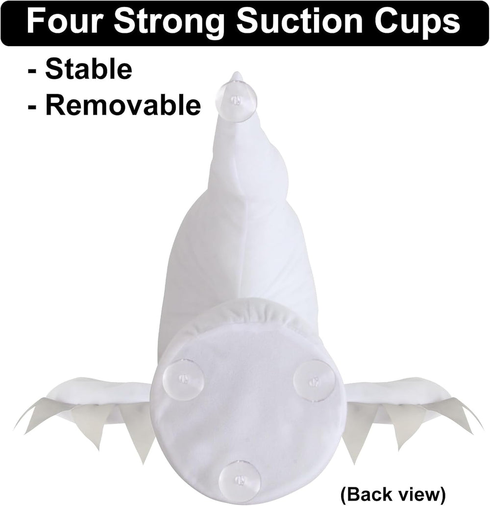 DUNCHATY Window Ghosts Halloween Decor - 2 Pack 3D Stuffed Crasher Ghost