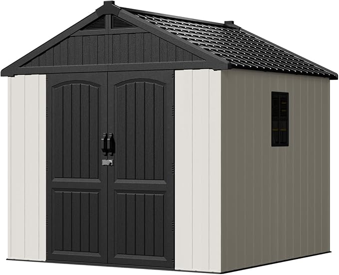 Patiowell 8 x 8 FT Plastic Outdoor Storage Shed