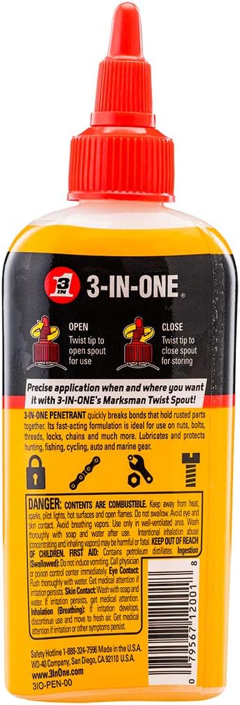 3-IN-ONE Fast-Acting Penetrant Drip Oil, 4 OZ [12-PACK]