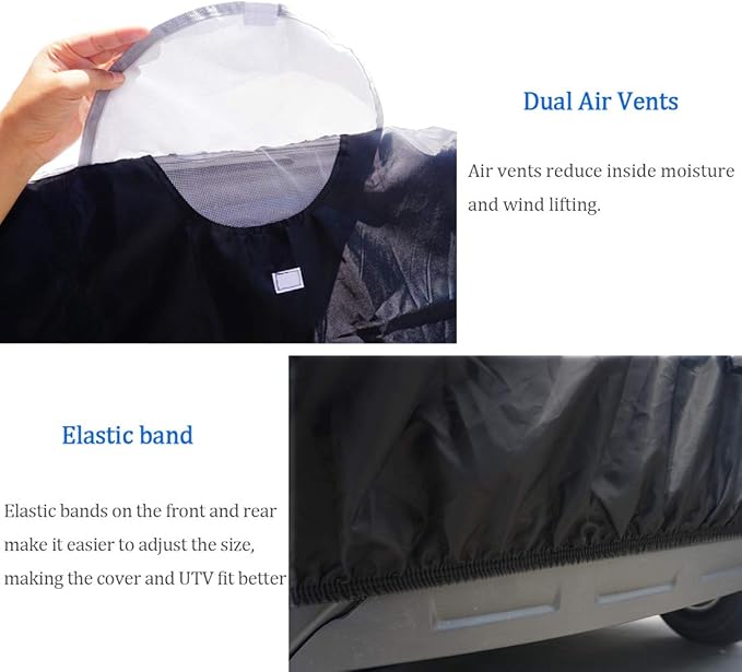 UTV Cover with Heavy Duty 420D Oxford Fabric, Side by Side UTV Cover Protects