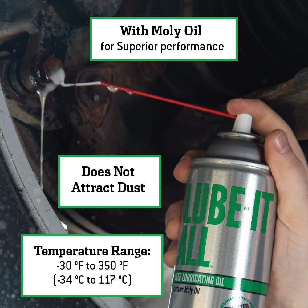 Lube-It All Deep Lubricating Oil – Multi-Purpose Spray Lubricant for Industri...