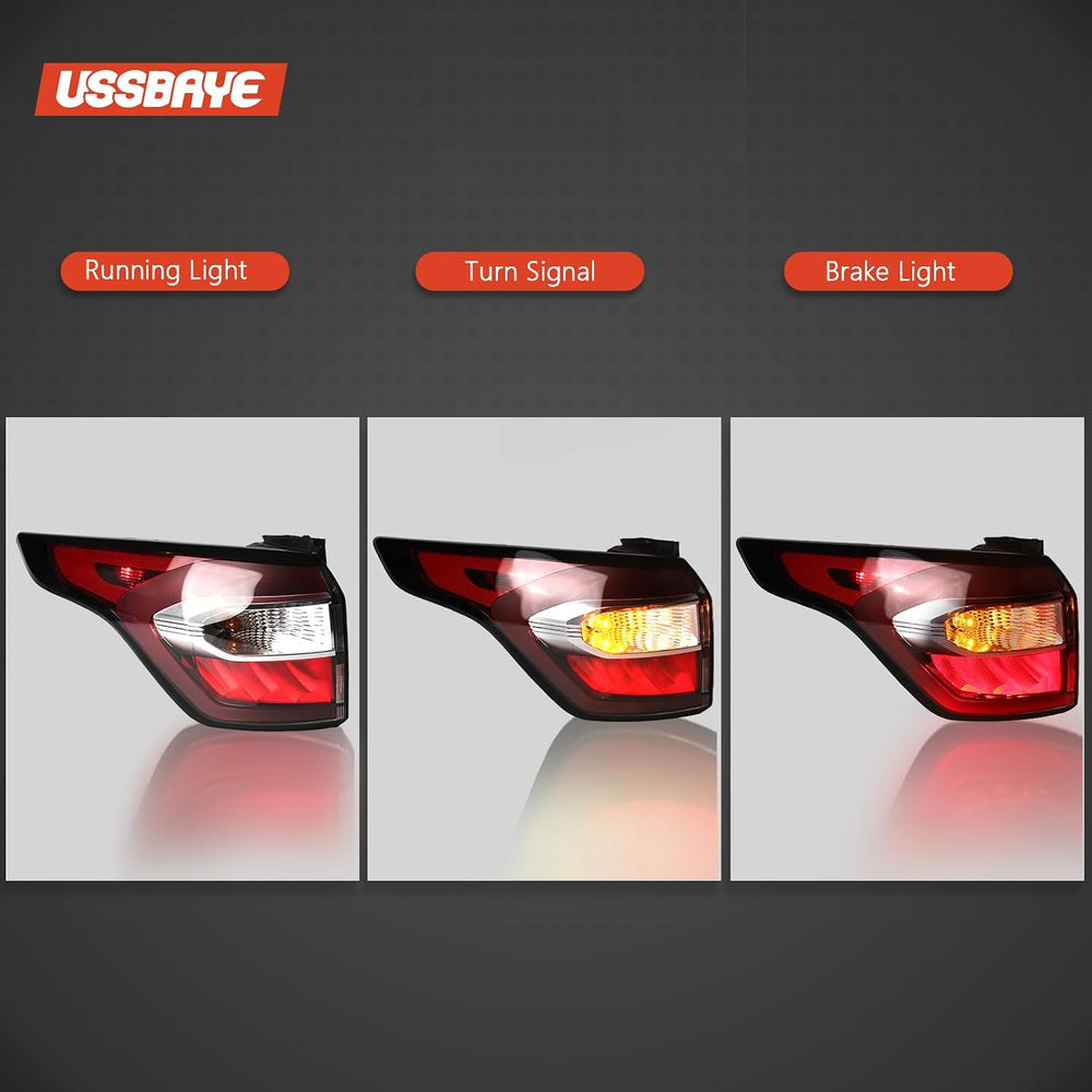 Tail Light Compatible with 2017 2018 Ford Escape S SE SEL Titanium Left | Rea...