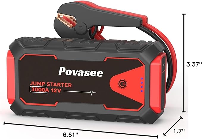Jump Starter 3000A Car Jumper Starter, 12V Jump Box