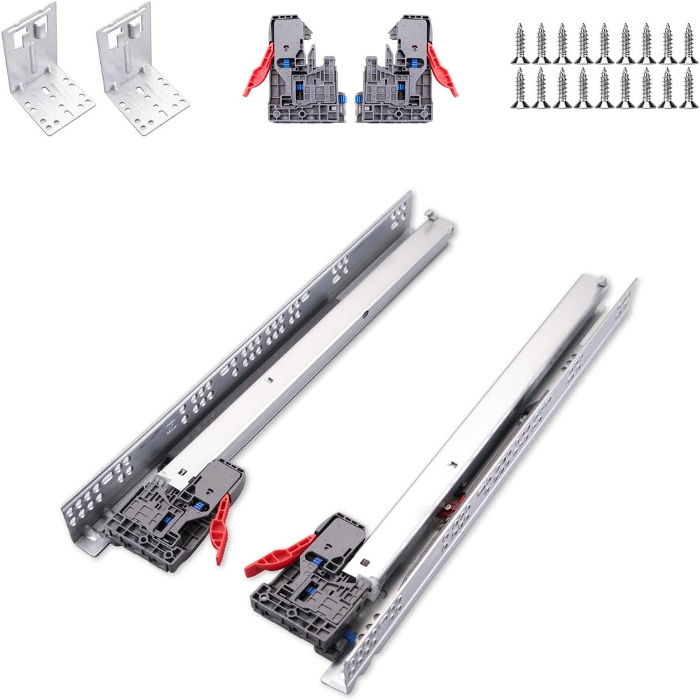 Hitess 6 Pair 18 Inch Undermount Soft Close Drawer Slides Full Extension