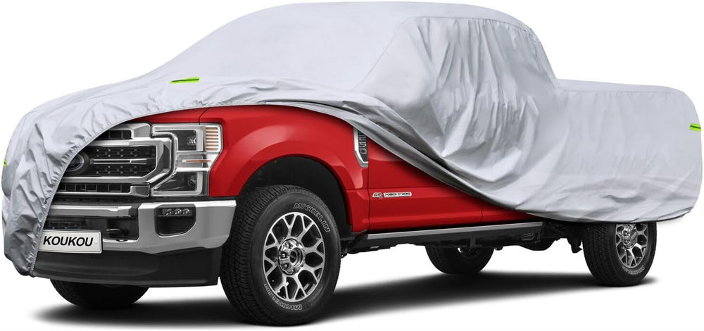 KouKou Truck Cover Waterproof All Weather, 6 Layers Full Pickup Cover Universal