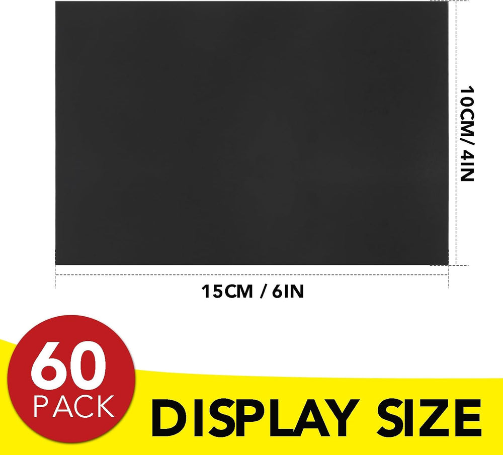 DIYMAG Magnetic Adhesive Sheets,4" x 6" 60 Pack Flexible Magnets fo...