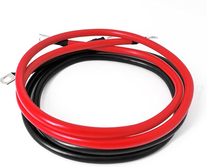 4 AWG Battery Cable 6FT 4 Gauge Pure Copper Battery Inverter Cables