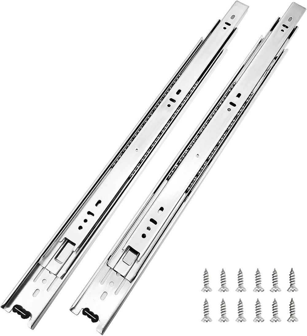 6 Pairs of 24 Inch Full Extension Side Mount Drawer Slides