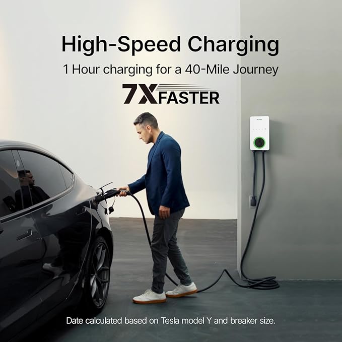 Autel MaxiCharger Level 2 EV Charger up to 40Amp, Indoor/Outdoor Fast Electric