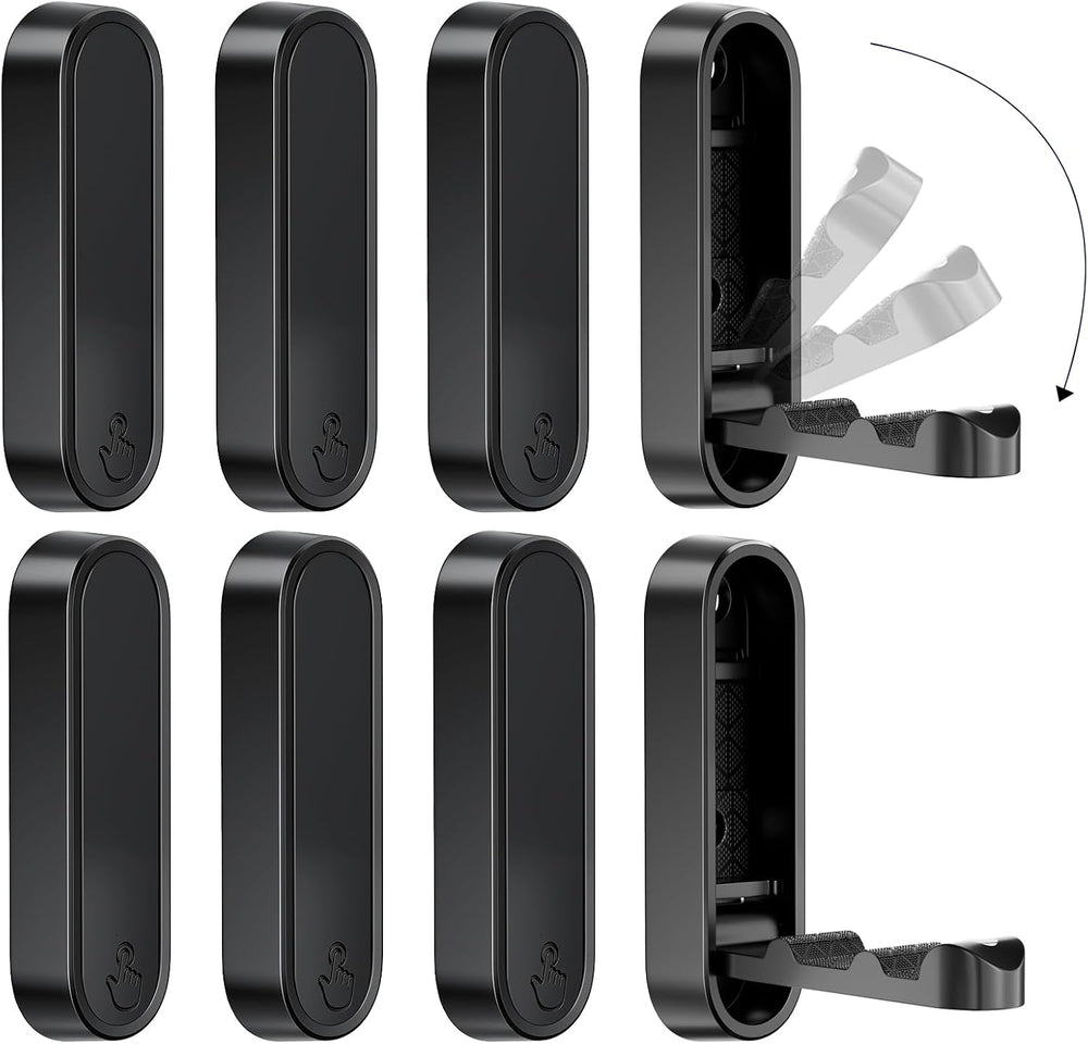 Folding Coat Hooks, Zinc Alloy Foldable Wall Hooks Heavy Duty Bathroom Towel ...