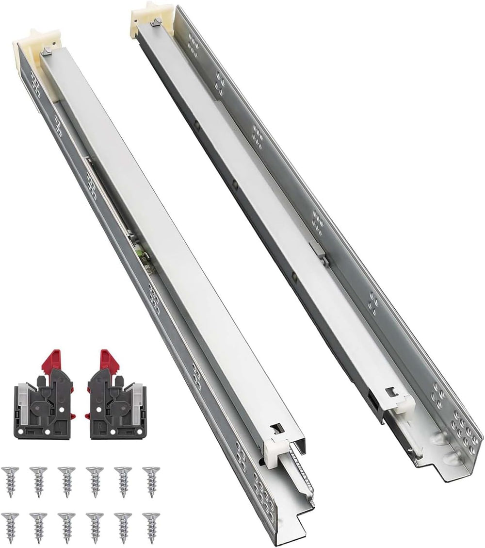 Probrico 10 Pairs 21 Inch Undermount Drawer Slides, Full Extension Concealed ...