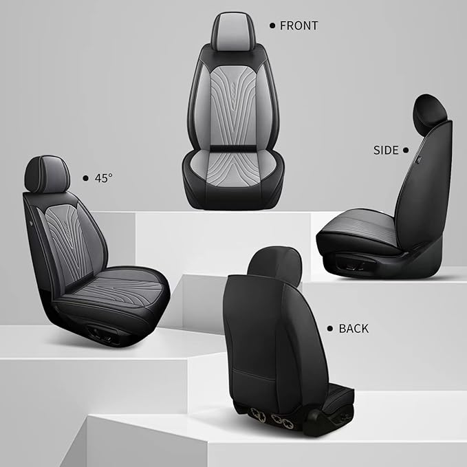 Front Seat Covers Fit for Toyota Camry 2012-2025 Faux Leather Automotive Seat