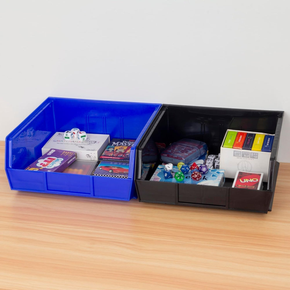 Akro-Mils 30235 AkroBins Plastic Storage Bins, 11"x11"x5", Blu...