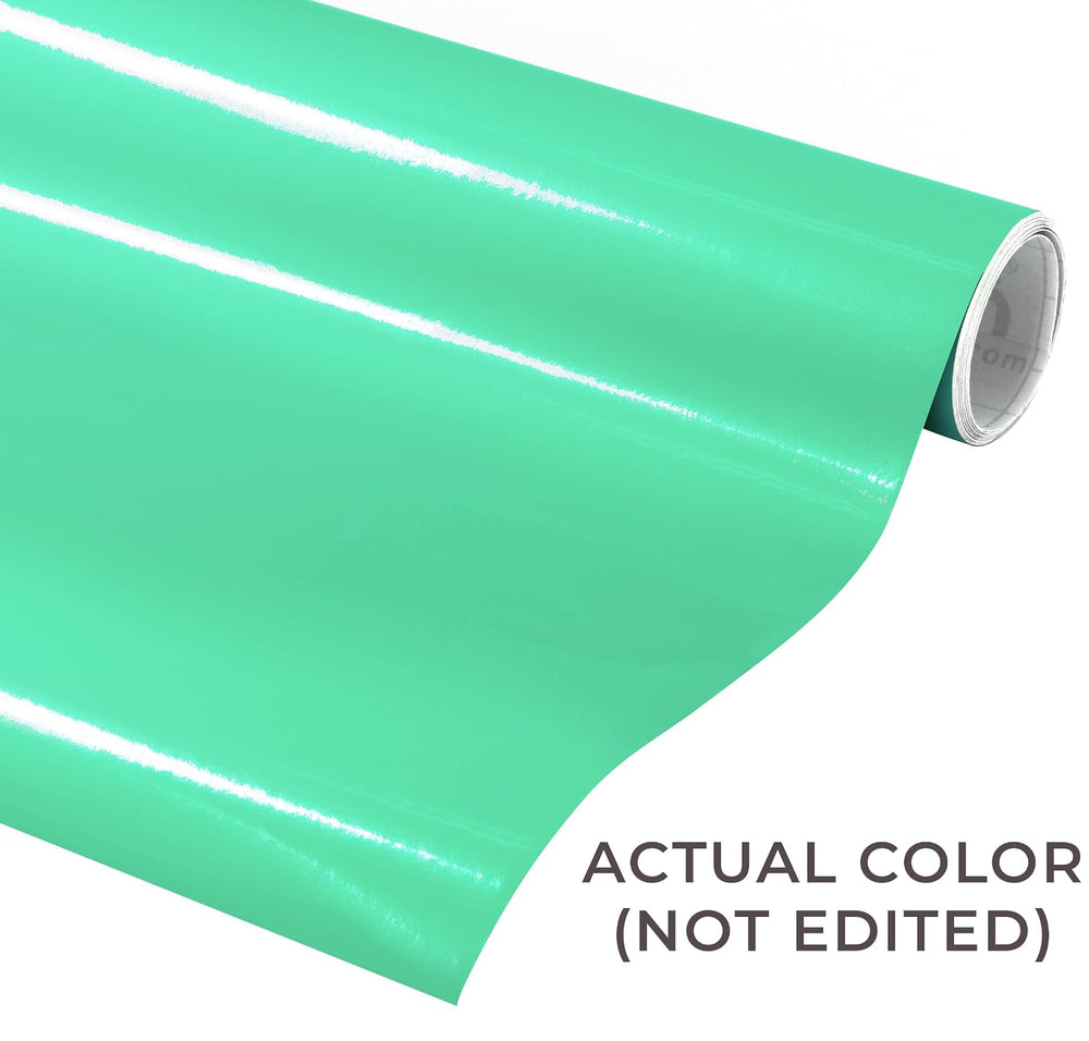 VViViD Mint Gloss DECO65 Permanent Adhesive Craft Vinyl for Cricut, Silhouett...