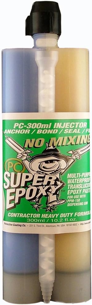PC Products - PC-Super Epoxy Adhesive Paste, Two-Part 300ml Cartridge, Transl...