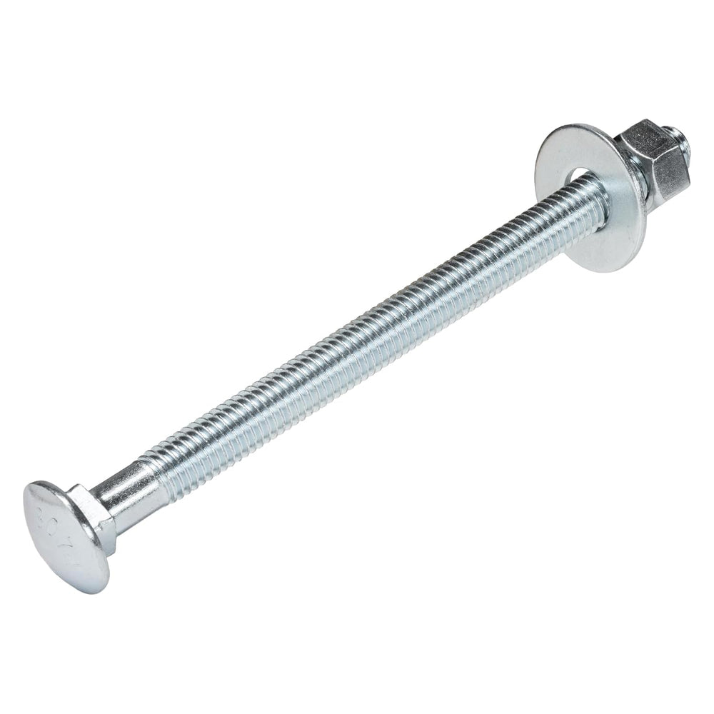 1/2" x 7" (25 Pack) Zinc Carriage Bolt Kit, Grade 307A by Makers Bolt