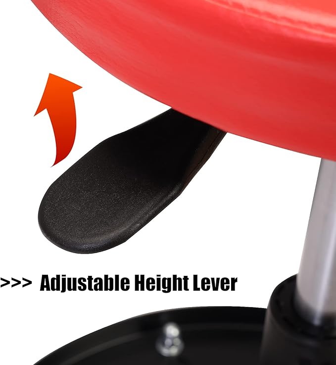 BIG RED ATRHL6201R Torin Heavy Duty Rolling Pneumatic Creeper Garage/Shop Seat: