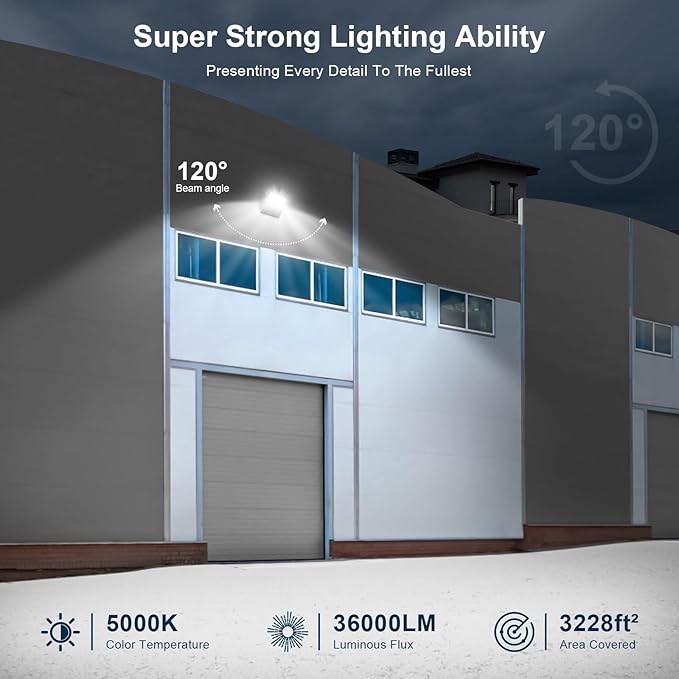 LED Stadium Lights, Outdoor Super Bright 240 Watt 36000 Lumen Stadium Flood (...