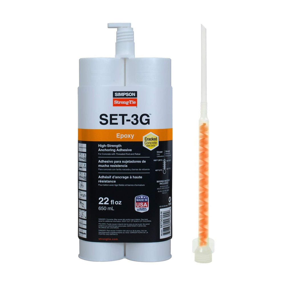 Simpson Strong-Tie SET-3G22-N High-Strength Epoxy Anchoring Adhesive for Thre...