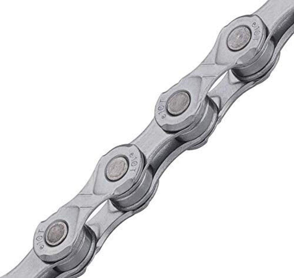 KMC E10 10-Speed E-Bike Chain, EcoProTeQ, 136 Links, Silver