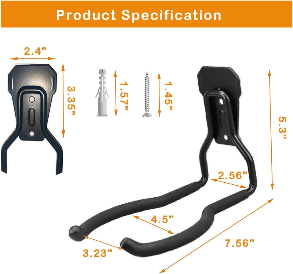 Garden Power Tool Hanger, Garage Wall Hooks, Weedeater Rack, String Trimmer H...