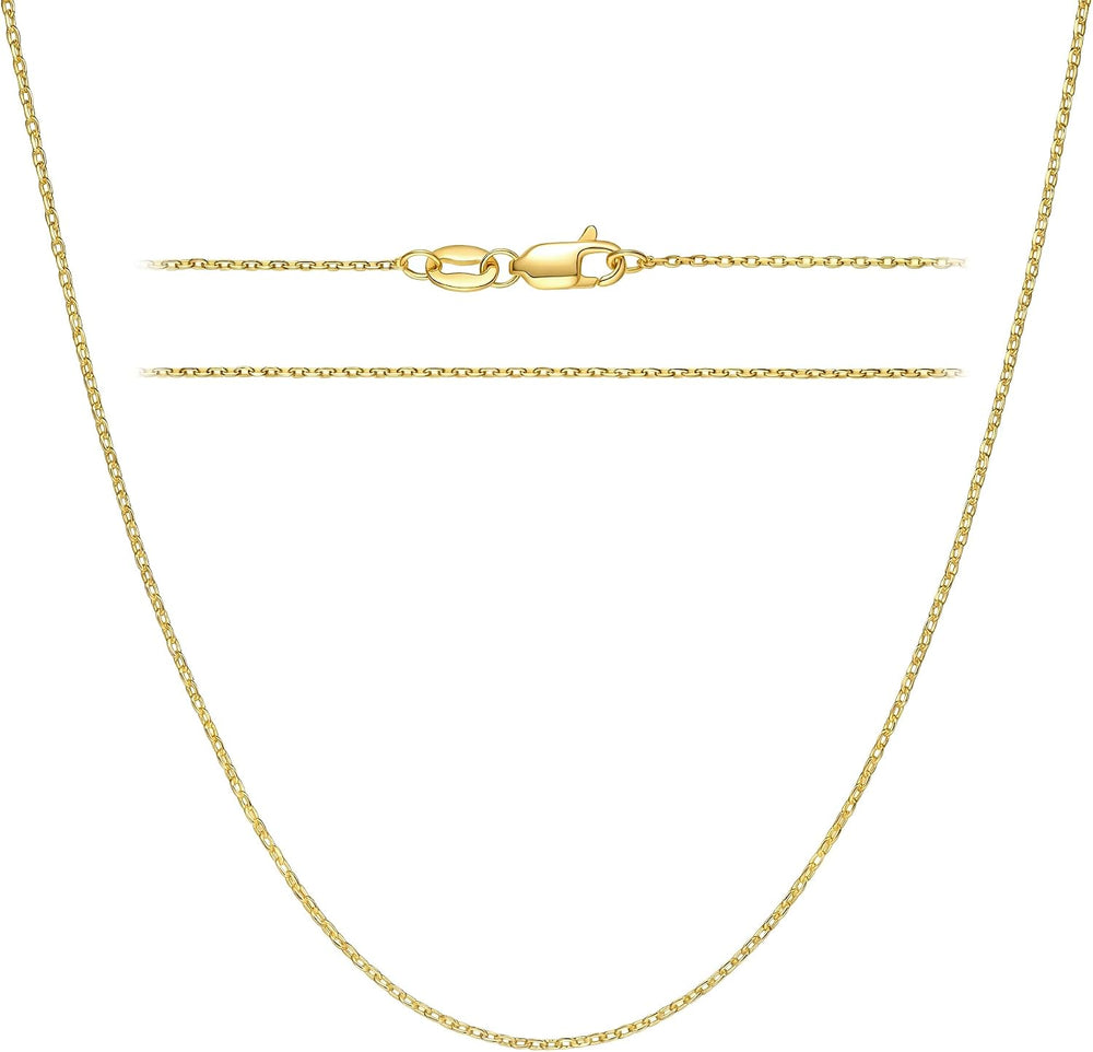 Gold Necklaces for Women 14K Gold Chain for Women Gold Cable Chain