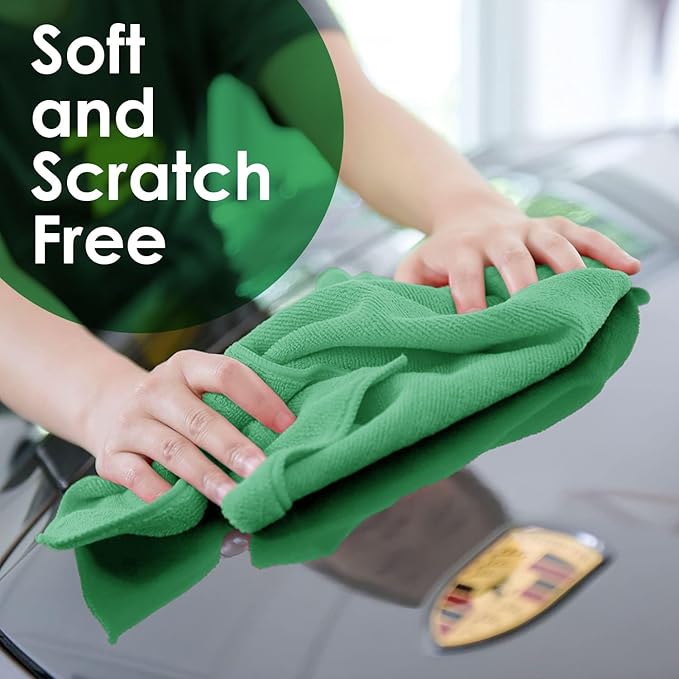 Avalon Towels Microfiber Absorbent Bar Towels, Rags (Pack of 48)