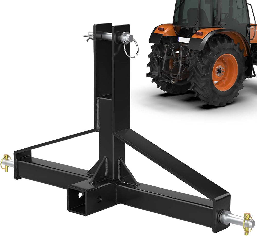 3 Point Hitch Receiver Quick Hitch Compatible, Cat.1 Tractor Mover Draw Bar