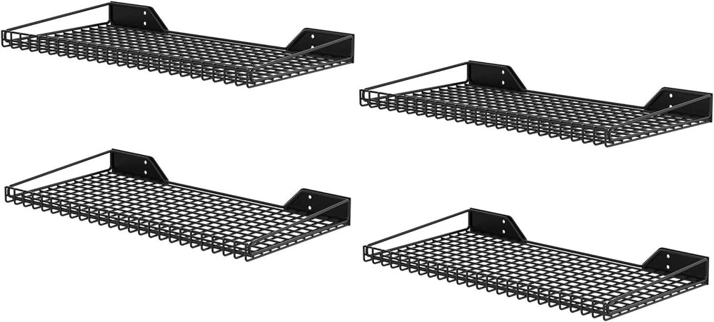 Wallmaster Heavy Duty Garage Wall Shelving 4 Pack 23.6"x11.8" Metal...
