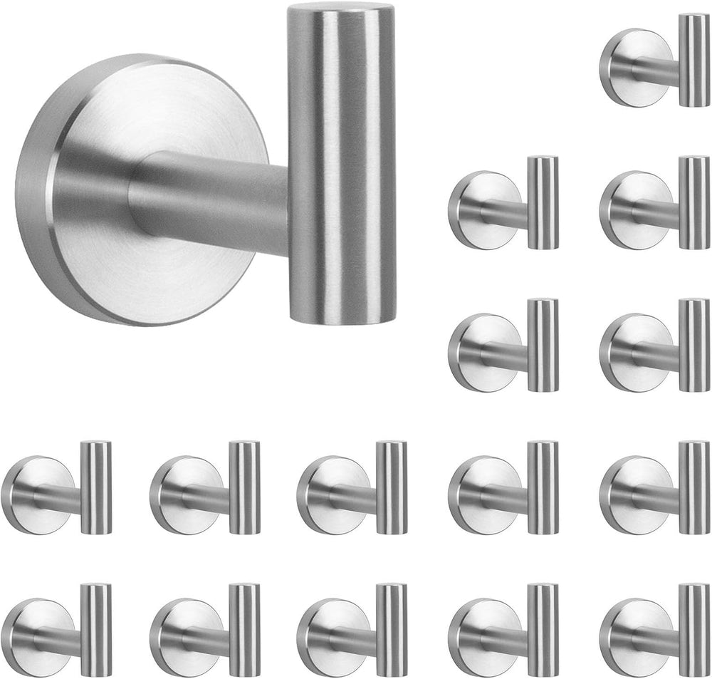 NearMoon Bath Towel Hooks- SUS 304 Stainless Steel Robe Hook Holder, Heavy Du...