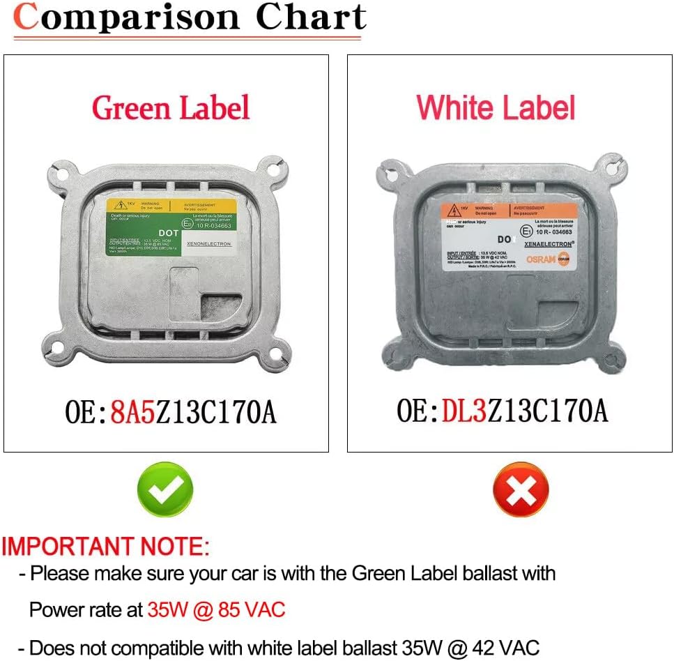 O-NEX Xenon D1S D3S 35W HID Ballast 8A5Z13C170A Factory OEM Direct Replacemen...