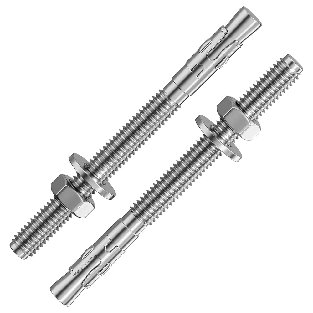Wensilon 30Pcs 5/16x4 Inch Standard Fasteners for Heavy-Duty 304 Stainless St...